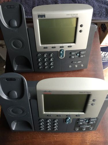 lot of 2 Cisco IP Phones 7941 CP/7940G 7000 Series