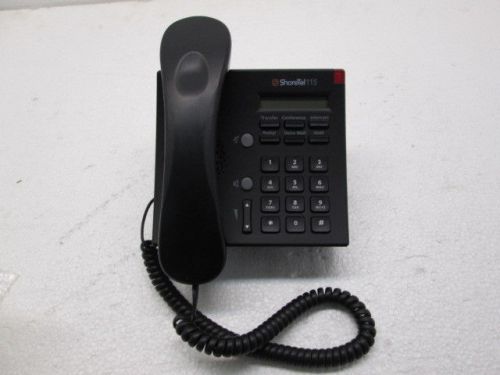 ShoreTel IP115 1-line LCD Display IP Phone - black w/ Stand, handset and cord