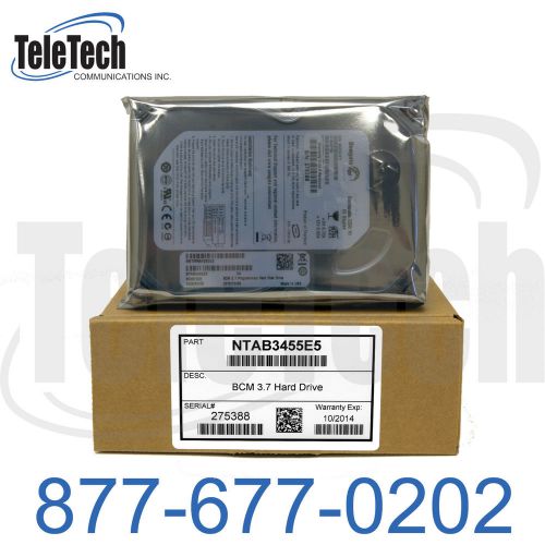 Avaya Nortel NEW $175 BCM400 BCM200 BCM1000 HARD DRIVE R3.7 NTAB3455E5 NTAB3455