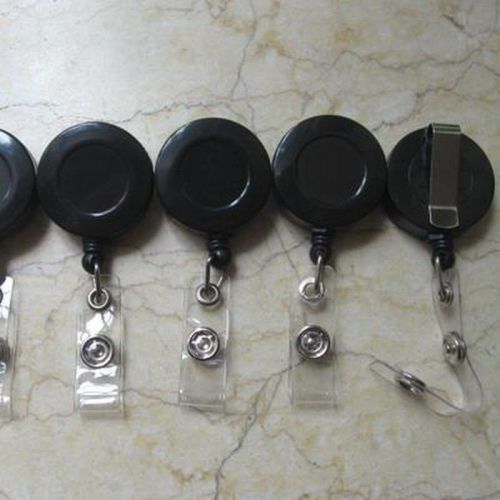 Lot 10 card holder lanyard retractable badge clip reel for sale