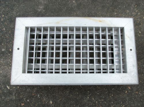 14&#034; x 8&#034; ADJUSTABLE DIFFUSER - Al Vent Duct Cover - Grille Register (vintage)