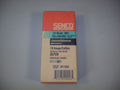 SENCO AY11EAA 3/4&#034; Brad 18 Gauge Slight Head 5,000 Per Box