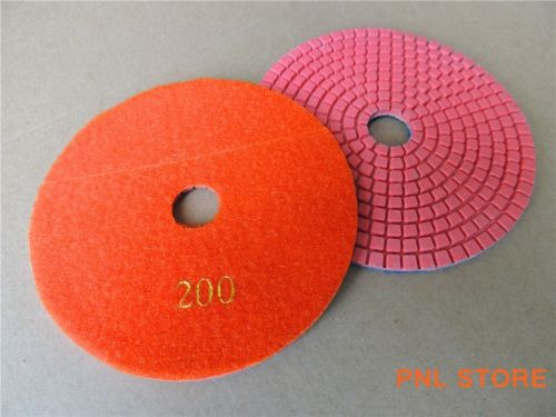 1PC 200# Diamond Polishing Pads 5 inch Wet/Dry Granite Marble Concrete Stone