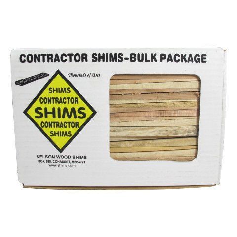 9&#034; wood shims (box of 56) for sale