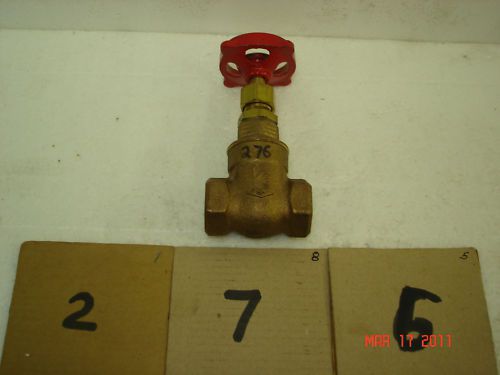 Milwaukee #105 Brass Gate Valve 1/2&#034; 125 WSP 200 WOG