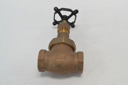 NEW LUNKENHEIMER FIG 123 300WOG 150 BRASS THREADED 1-1/2 IN GLOBE VALVE B270101