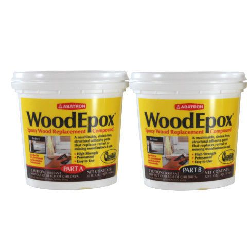 2 part (a &amp; b - 1 quart each) wood epoxy kit for sale