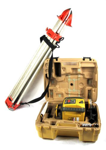 Topcon RL-H4C RLH4C + LS-80L Rotary Laser Horizontal Level W/ Hard Case &amp; Tripod