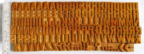 130 piece Vintage Letterpress wood wooden type printing blocks 20mm mint#wb16