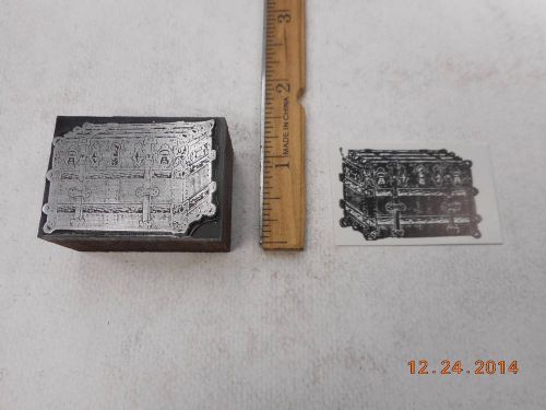 Letterpress Printing Printers Block, Old Fashion Trunk