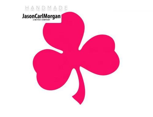 JCM® Iron On Applique Decal, Shamrock Neon Pink