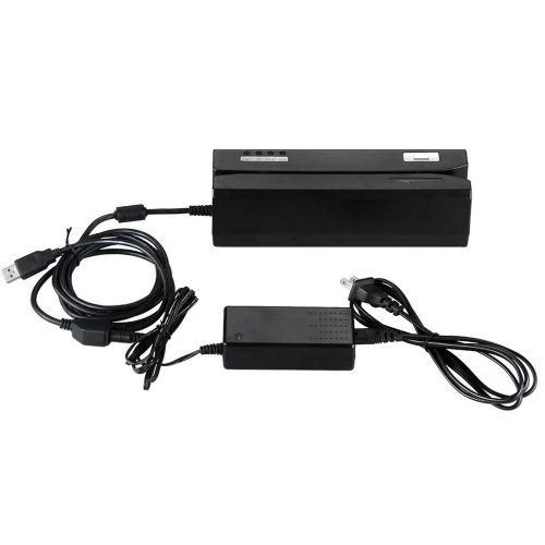 3 track 3tk magnetic stripe card reader writer encoder msr206 msr606 compatible for sale