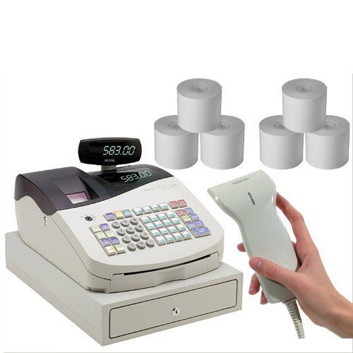 Royal ALPHA583CX Store Electronic Heavy Duty Cash Register + Accessory Kit