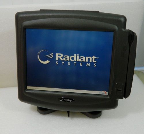 Radiant Systems POS Touch Screen Model P1220-0547 Card Reader XP Embedded OS