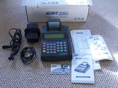 LIPMAN NURIT 2085, NOS 7.30 Credit Card Terminal, no contract, just machine