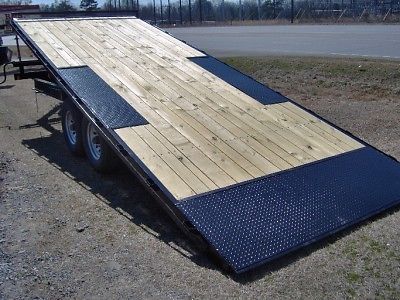 22 wood tilt deck equipment car hauler trailer NEW 14k