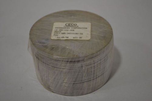 LOT 30 NEW CECO CE-280-030-00X COMPRESSOR DISC 3-3/4IN ID 4-1/4IN OD D301052