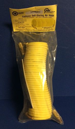 Coilhose Pneumatics #N316-25C Coilhose Self-Storing Air Hose 3/16&#034; ID ~ 25&#039; Lg