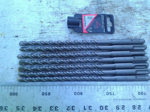 7x SDS PLUS HAMMER Long Drills Drill Bits Size: 8MM L: 210MM, Double-Flutes