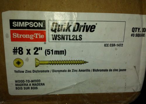 8 x 2 QUIK DRIVE  SCREWS