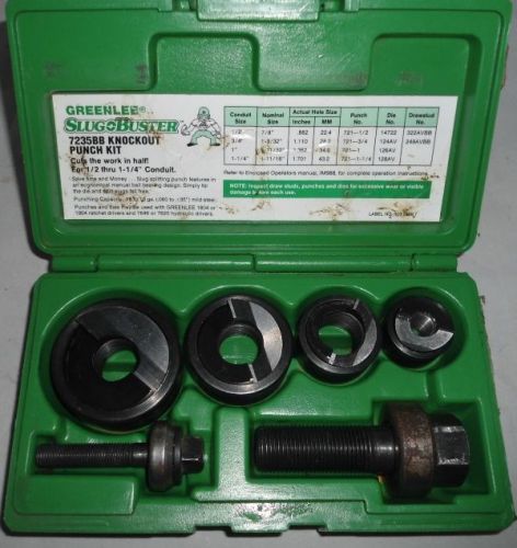 Greenlee7235bb slug o buster knockout punch set for sale