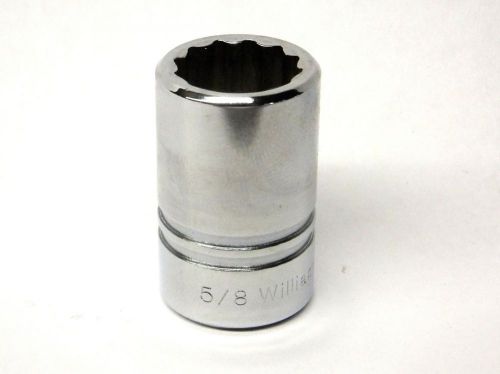 Williams 1/2&#034; Drive 5/8&#034; 12-point Shallow Socket ST-1220