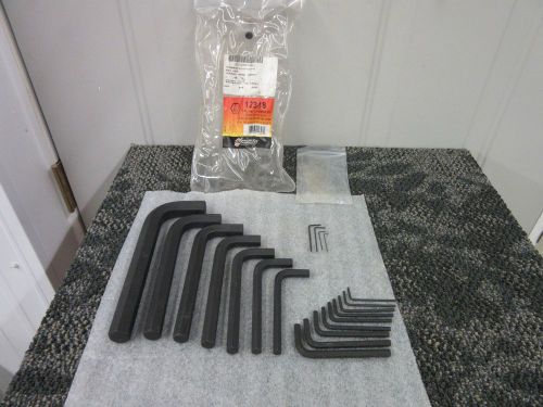 20 BONDHUS HEX ALLEN L-WRENCH KEY SET 12348 3/4&#034; TO .028&#034; NEW