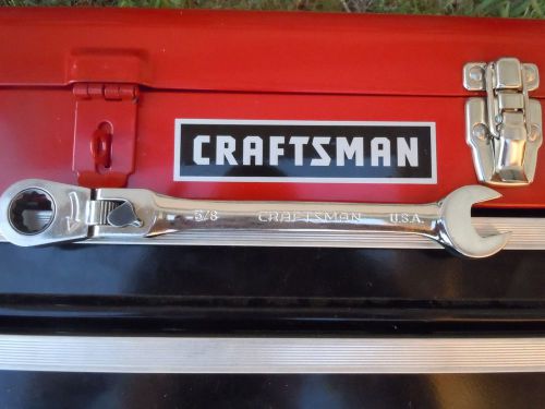 CRAFTSMAN 5/8 LOCKING FLEX HEAD RATCHETING COMBINATION WRENCH - 42475 ~ USA USA