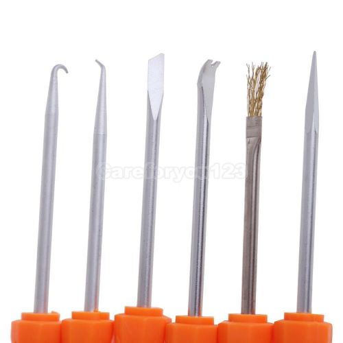 Jakemy 6 in 1 welding solder soldering tin tools brush hook reamer brash set for sale