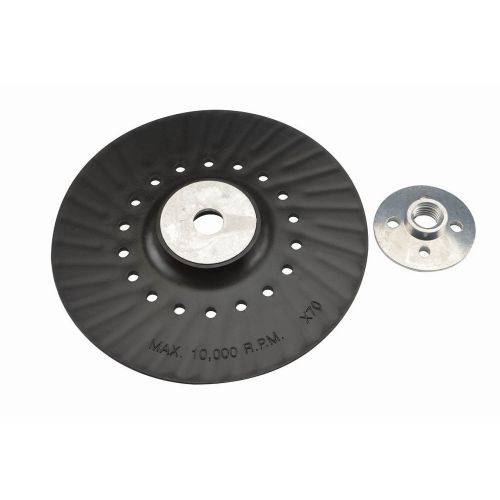 7&#034; turbo backing pad, high temp pvc body, 5/8&#034;-11 thread, 10,000 rpm maximum for sale