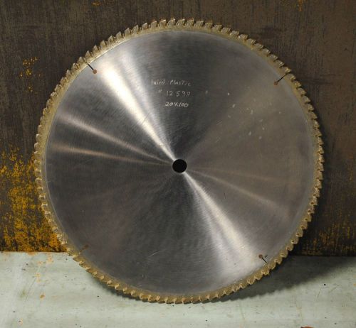 Large Circular Saw Blade 20&#034; 100 Teeth 1&#034; Arbor Carbide Woodworking #3