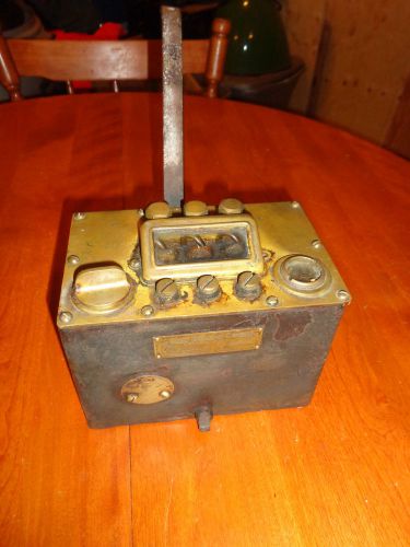 Vintage Brass Triple Marine Steam Engine Oil Pump Oiler Detriot