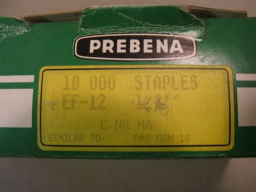 Prebena EF-12  1/2&#034; Staples Qty 10,000 Per Box Similar to  GSN 18