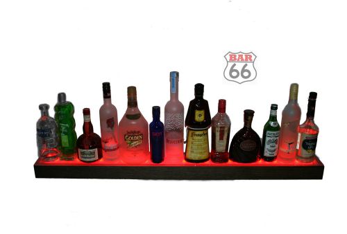 48&#034; LED lighted liquor bottle display shelf with multi colors and remote