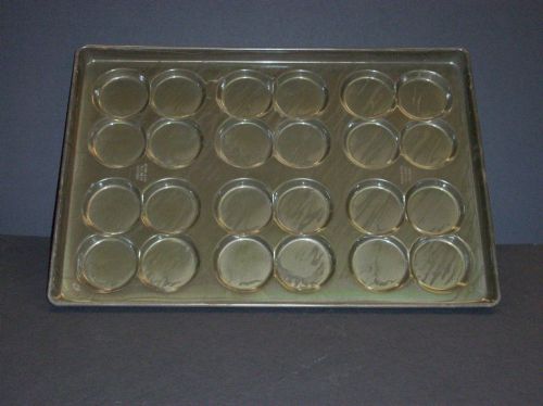 Hamburger Bun / Roll Bake Pan (6) x 4 Cluster 4&#034;  Glazed no Stick Pan