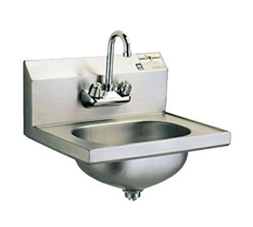 HAND SINK STAINLESS STEEL WALL MOUNT - MKS1H - 17&#034; width x 15&#034; length