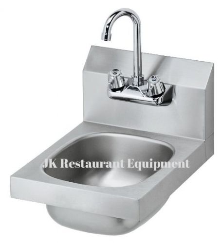 New commercial heavy duty wall mount hand sink 12&#039;&#039;x16&#039;&#039; w/ 4&#034; faucet for sale