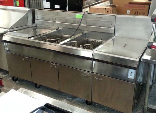 Pitco f18s-cv fryer unit w/ grease filtration system for sale