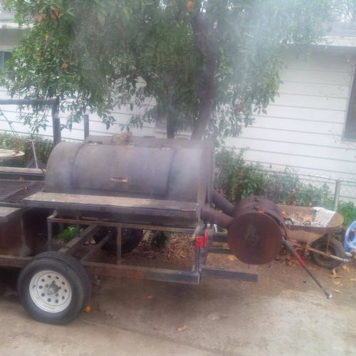 Barbecue Pit with 2 Smokers All Custom Built