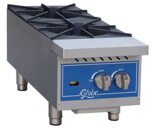 Globe GHP12G 12&#034; Two Burner Hot Plate