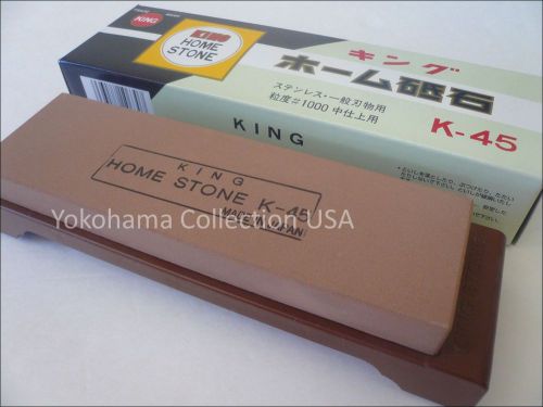 New Japanese 1000 Grit Whetstone King Sharpening Waterstone Sharpener with Base