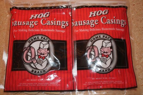 2 - natural hog sausage casings home pack casing stuffer bratwurst stuffing pork for sale