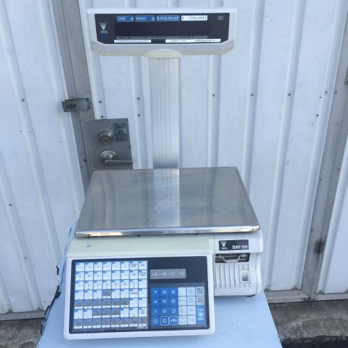 DIGI SM90 30Lb Price Computing Scale With Label Printer With Tower Display