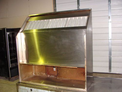 S-STEEL 55&#034;W EXHAUST HOOD FOR BAKER PRIDE PIZZA OVEN