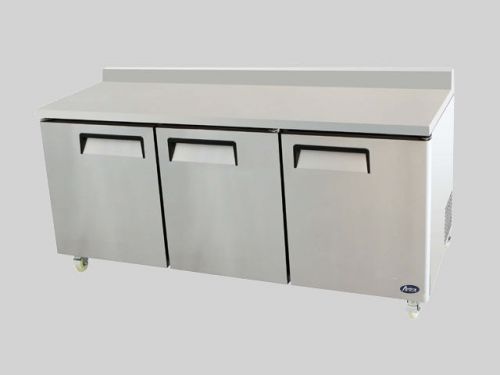 Atosa mgf-8411 three door work-top refrigerator - free shipping!! for sale