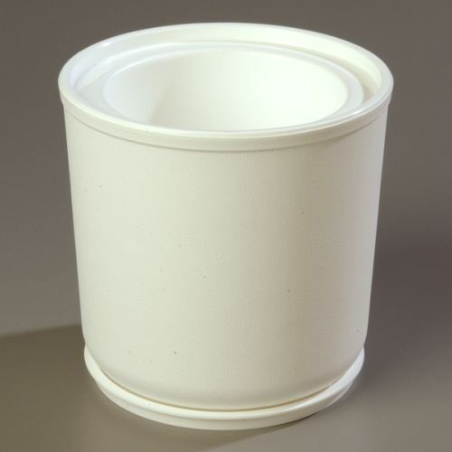 Carlisle CM103002 White 2 Quart Coldmaster Coldcrock with Coaster