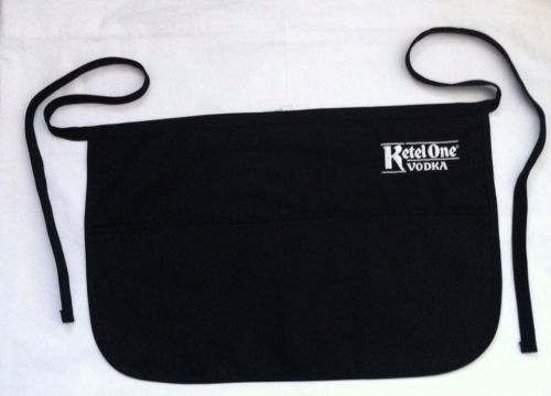 NEW Ketel One Vodka Bartender Server Waiter Black 1/2 Apron Restaurant Bar