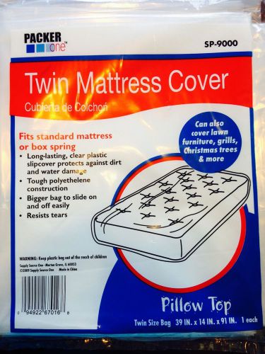 Twin mattress cover plastic mattress/box spring protector by packer one sp-9000 for sale