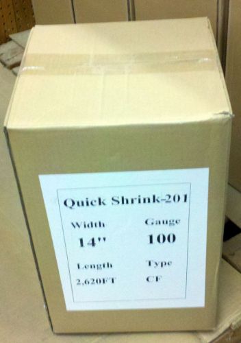 Shrink Wrap Film 14&#034; x 2625&#039; 100 Gauge Center Fold Polyolefin