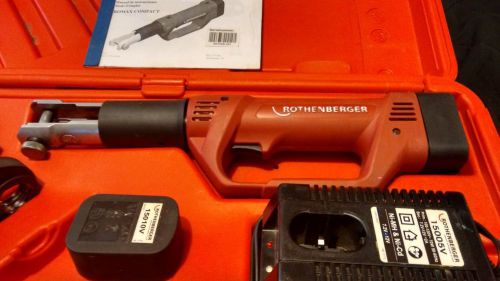 Rothenberger romax compact  pressliner cordless w/ case 2 batteries 3 attachment for sale